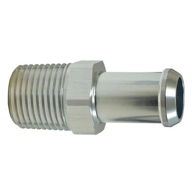 1/2&quot; NPT x 5/8&quot; Heater Hose Barb Adapter Fitting (Aluminum) - 341081