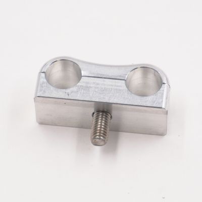 Billet Aluminum Non-Floating Doue Line Clamp - .375&quot; x .375&quot; - 8201