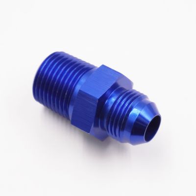 Straight: Adapter -8 AN x 1/2 NPT (Aluminum) - 816-08-08D