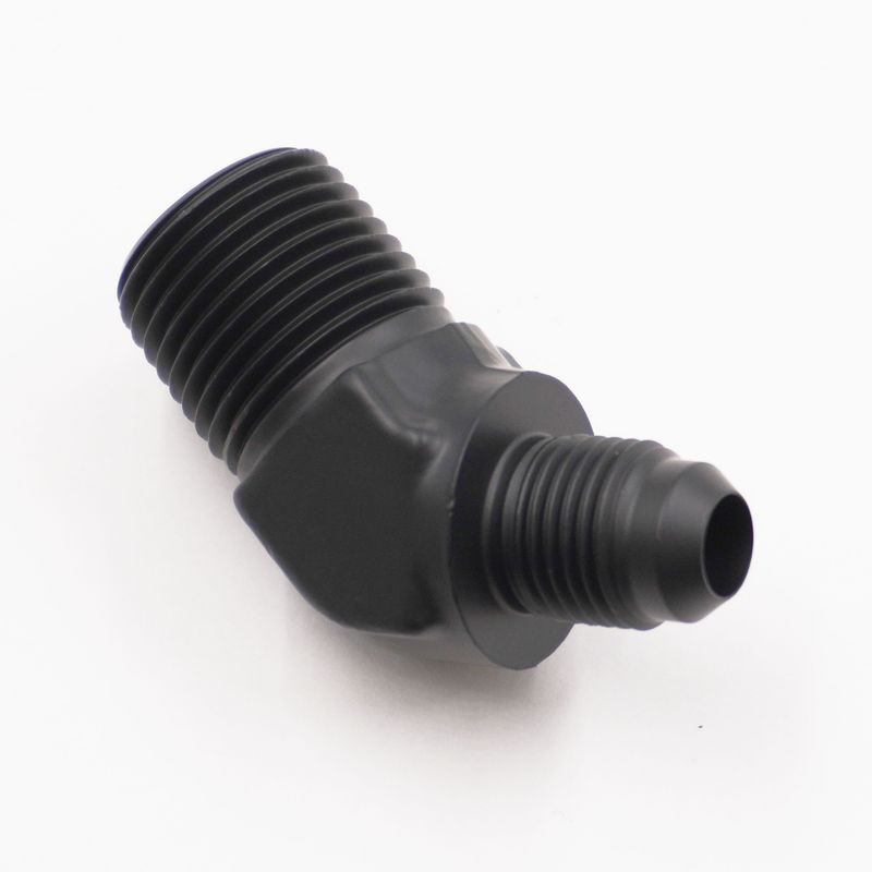 Pure Stealth Adapter: -6AN x 1/2&quot; NPT x 45° (Aluminum) - X823-06-08D