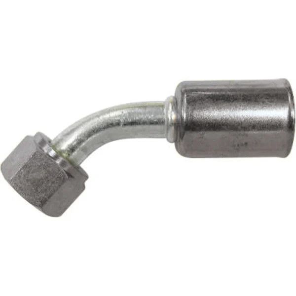 #10 O-ring Beadlock Crimp Fitting For 5/8&quot; Heater Hose (45 Degrees)- 354200