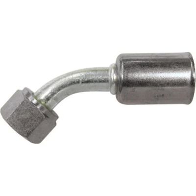 #10 O-ring Beadlock Crimp Fitting For 5/8&quot; Heater Hose (45 Degrees)- 354200