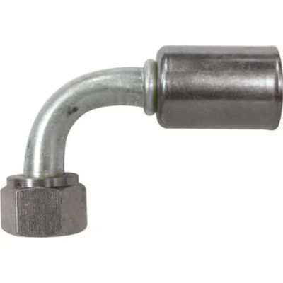 #10 O-ring Beadlock Crimp Fitting For 5/8&quot; Heater Hose (90 Degrees) - 354300