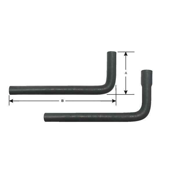 Molded Heater Hose 3/4&quot; x 5/8&quot; x 38&quot; Long - 099006