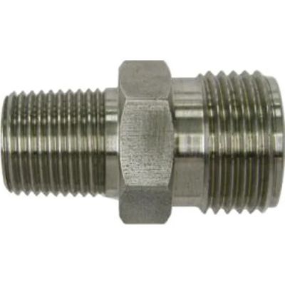 Adapter: #10 Male O-Ring x 3/8&quot; NPT Male Adapter Fitting  (Stainless Steel) - 36032-MPA