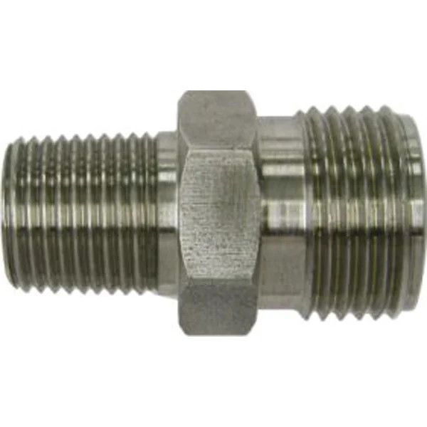 Adapter: #10 Male O-Ring x 3/8&quot; NPT Male Adapter Fitting  (Stainless Steel) - 36032-MPA