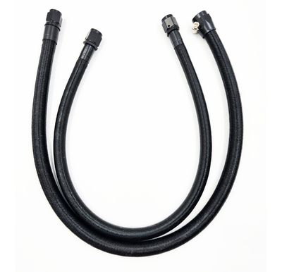 Pure Stealth Power Steering Hose Kit - 180° on Box/Rack &amp; 180° on Pump