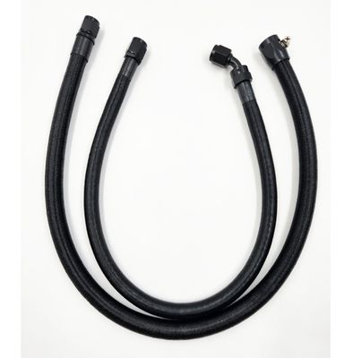 Pure Stealth Power Steering Hose Kit - 180° on Box/Rack &amp; 45° on Pump