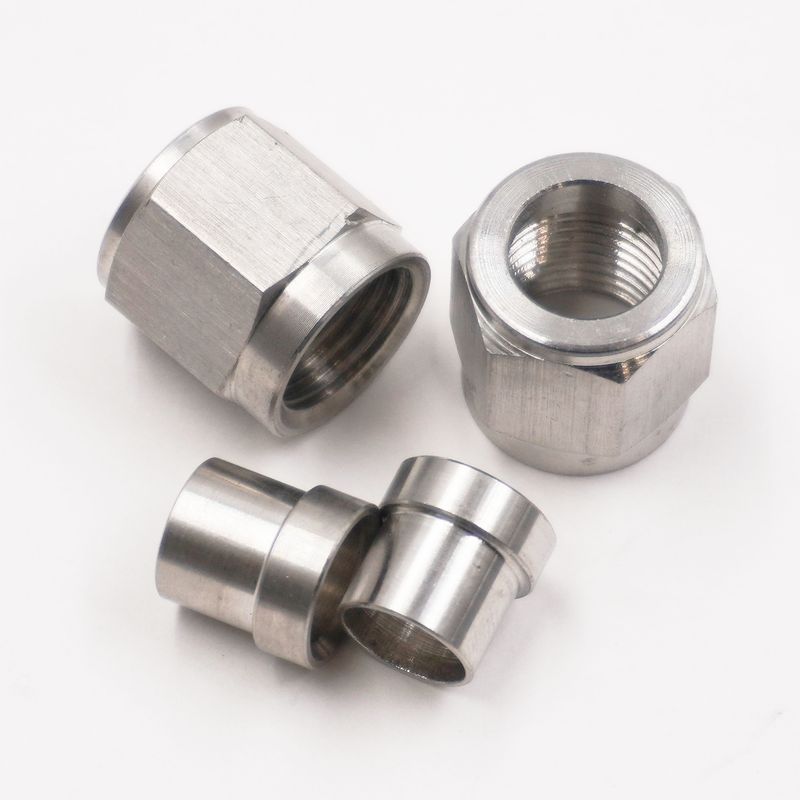 -6AN Tube Nut &amp; Tube Sleeve Kit (Stainless) - 100-06STAIN