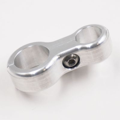 Billet Aluminum Floating Double Line Clamp - .750&quot; x .540&quot; - 8302