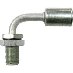 #8 Standard Barrier 90° Bulkhead Beadlock Male Fitting - 35882-VUG