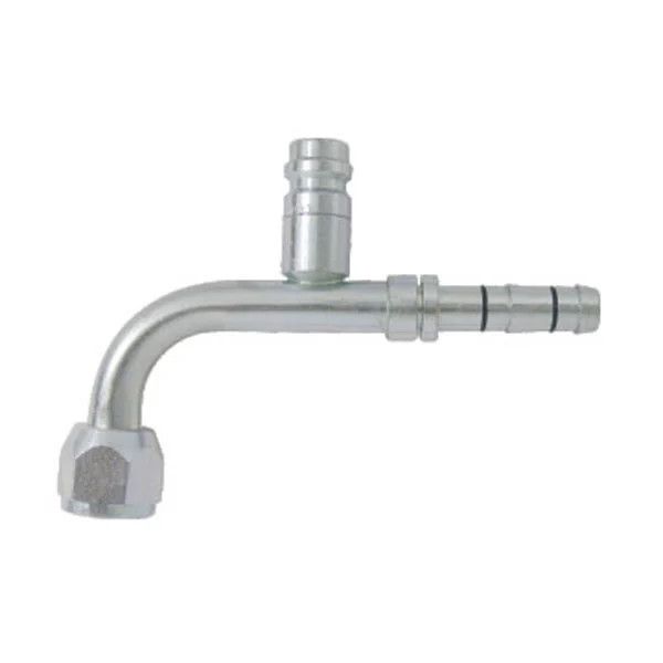 #6 E-Z Clip - 90° Fitting w/ Service Port - 347361-VUR