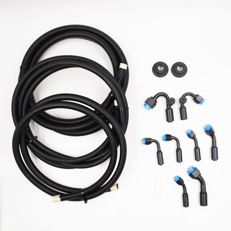 Pure Stealth Reduced Barrier SureFit A/C Hose Kit - 135° Service Ports - XX15548-135-SUREFIT