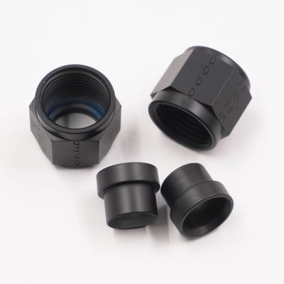 Pure Stealth -8AN Tube Nut &amp; Tube Sleeve Kit (Aluminum) - X100-08ALUM