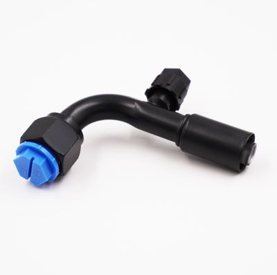 Pure Stealth Reduced Barrier Beadlock Fitting with Service Port - 90 Degree