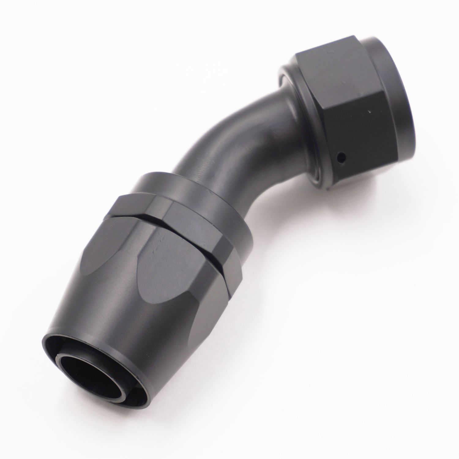Pure Stealth -16 AN x 45° Radiator Hose End -  X-16AN45-HE