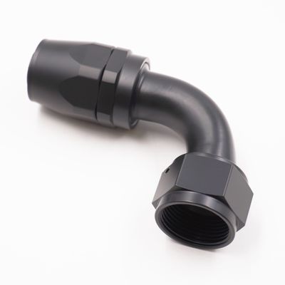 Pure Stealth -16 AN x 90° Radiator Hose End -  X-16AN90-HE