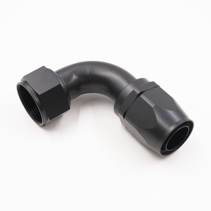 Pure Stealth -20 AN x 90° Radiator Hose End -  X-20AN90-HE