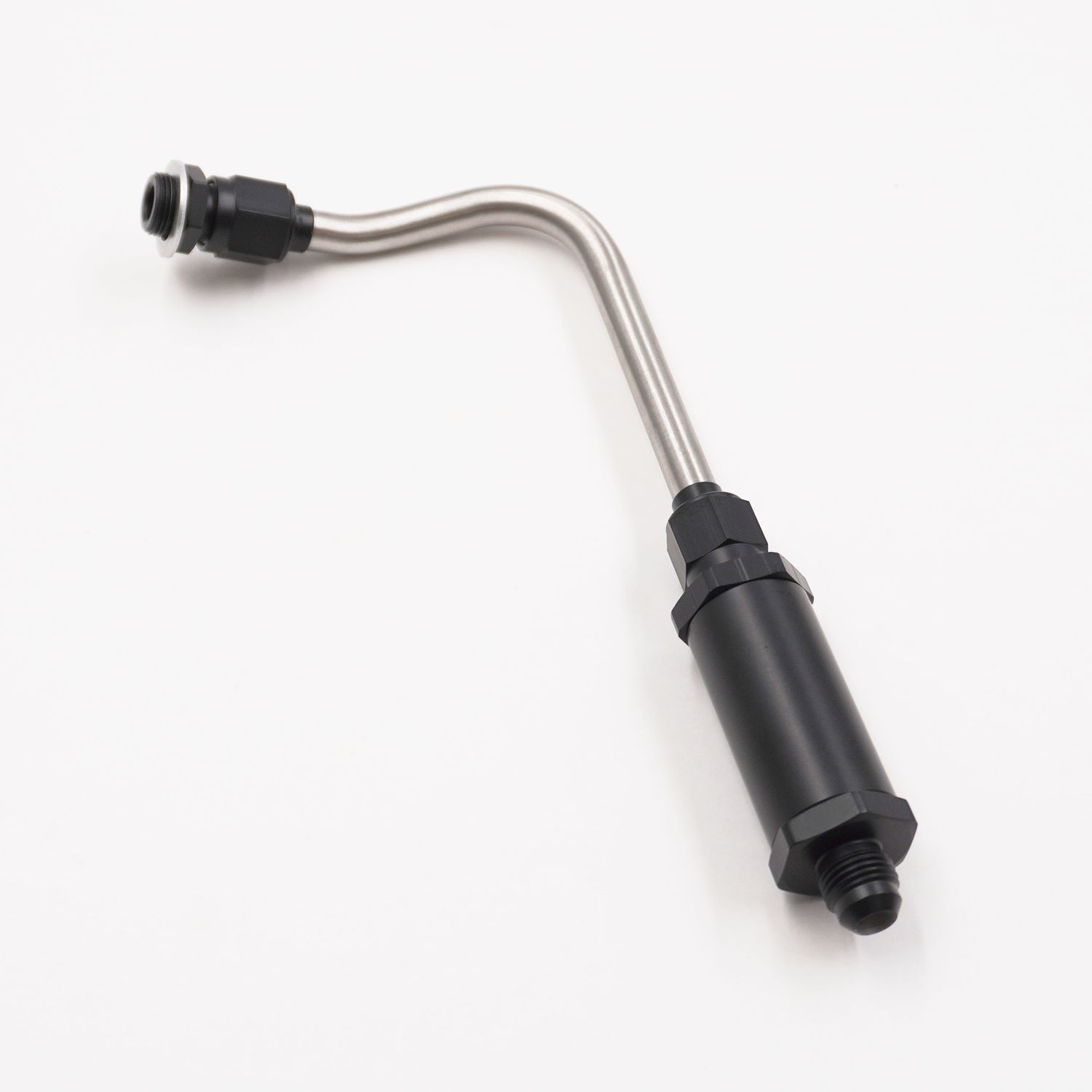 Pure Stealth Carburetor Fuel Line Kit: 625 Street Demon Carburetor (Single Feed). Stainless Flared Tubing W/ Aluminum Fuel Filter To - 6 AN - X5500