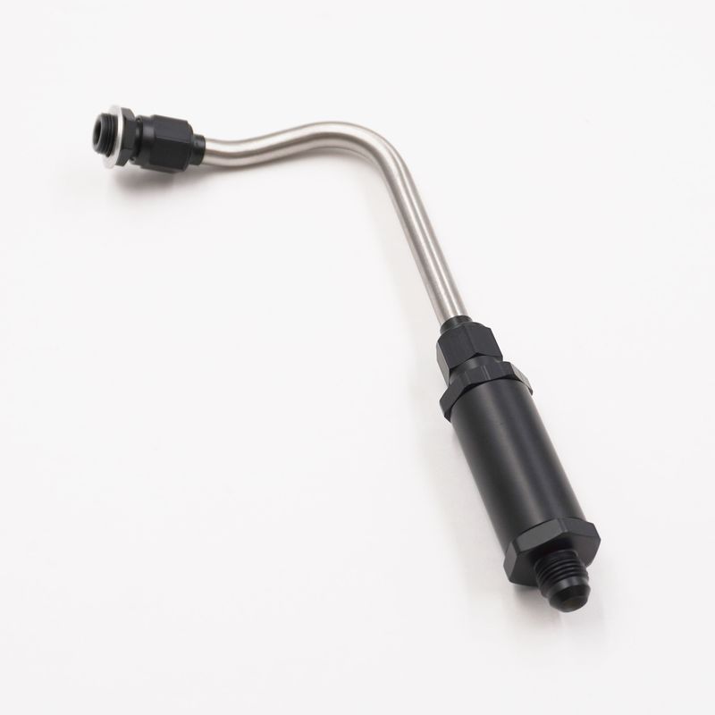 Pure Stealth Carburetor Fuel Line Kit: 625 Street Demon Carburetor (Single Feed). Stainless Flared Tubing W/ Aluminum Fuel Filter To - 6 AN - X5500