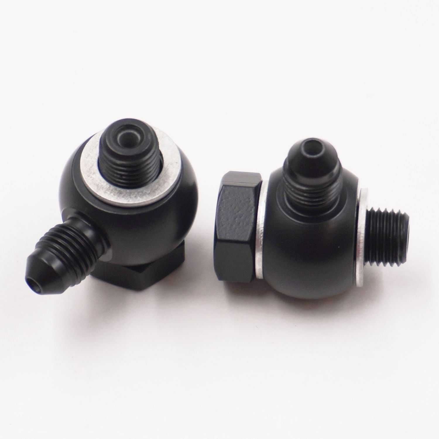 Pure Stealth Master Cylinder Banjo Kit: 3/8-24 &amp; 3/8-24 x -3AN - No Sleeves Or Nuts - Steel -X3107