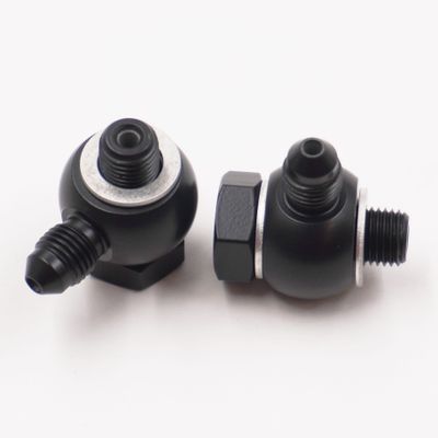 Pure Stealth Master Cylinder Banjo Kit: 3/8-24 &amp; 3/8-24 x -3AN - No Sleeves Or Nuts - Steel -X3107