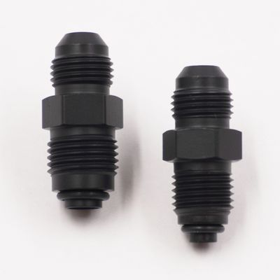 Pure Stealth GM Throttle Body &amp; Tune Port Adapter Fitting Kit -6 AN to 14MM-1.5 &amp; 16MM-1.5 Metric O-Ring - (Aluminum) - X5090