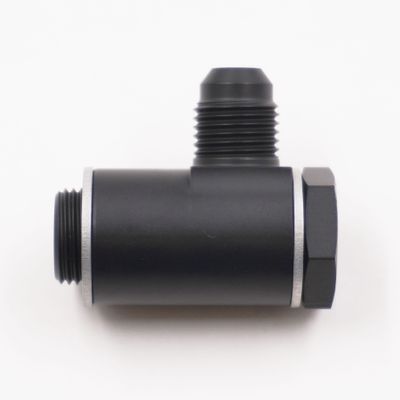 Pure Stealth Single Carburetor Banjo Fitting Assembly: 5/8-20 X -6AN Single Banjo Fitting W/ Crush Washers - X5250
