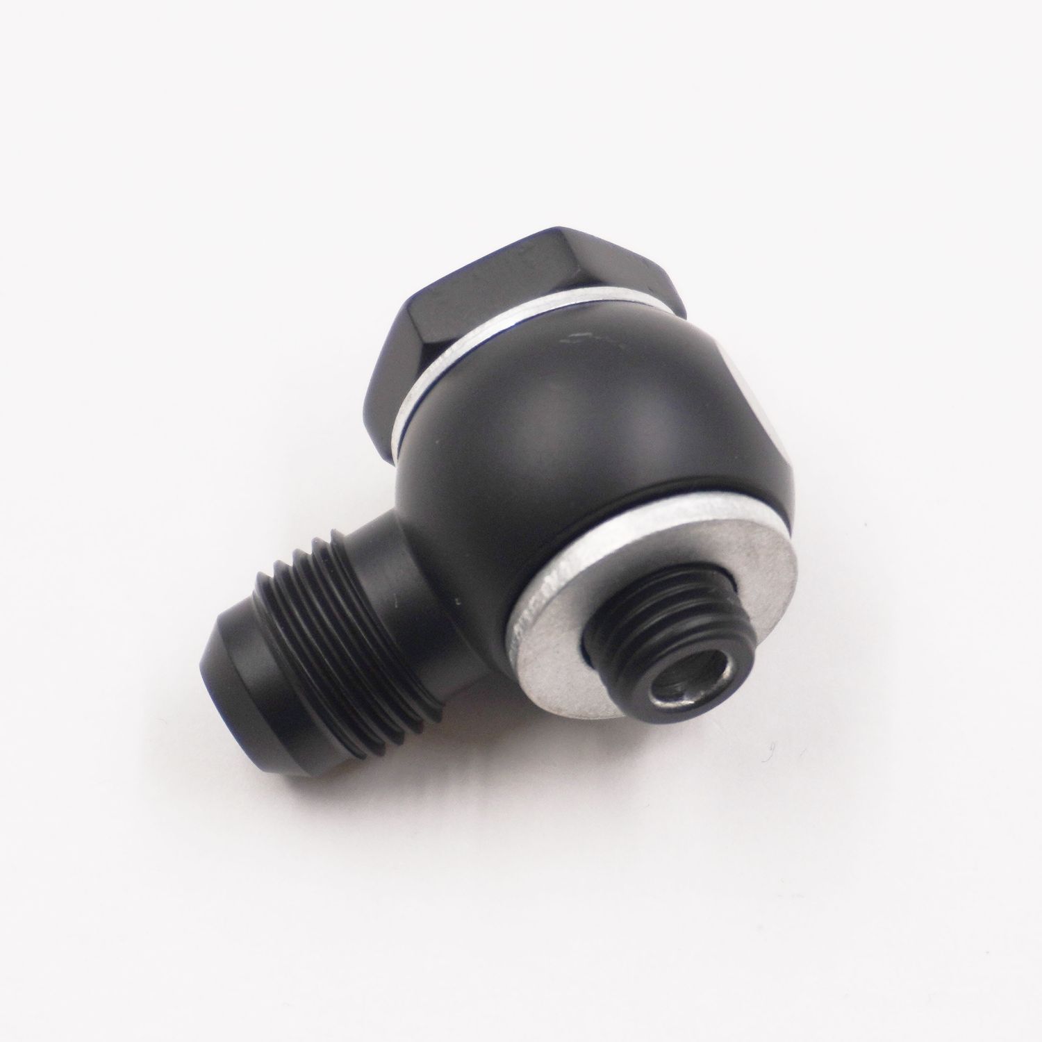 Pure Stealth Carburetor Banjo Fitting Assembly: -10MM-1.25 x -6AN Male W/ Crush Washers - X5225