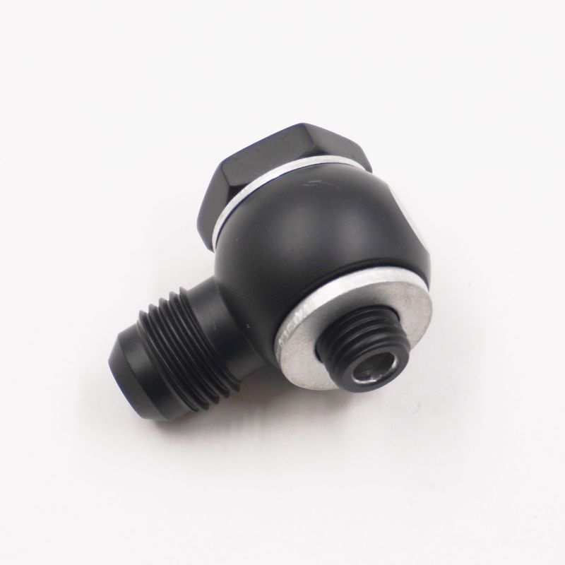 Pure Stealth Carburetor Banjo Fitting Assembly: -10MM-1.25 x -6AN Male W/ Crush Washers - X5225