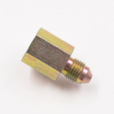 Pressure Gauge Adapter Fitting: -3AN Male x 1/8&quot; NPT Female - (Steel) - 5350
