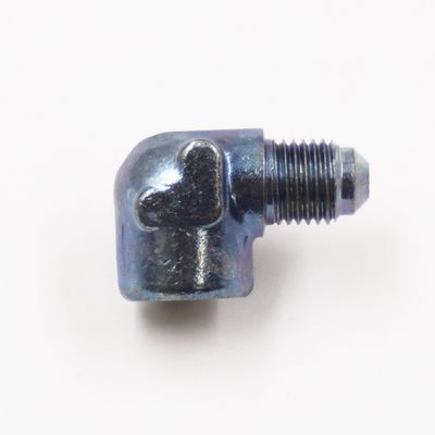 Pressure Gauge Adapter Fitting: -3AN Male x 1/8&quot; NPT Female x 90° - (Steel) - 5370
