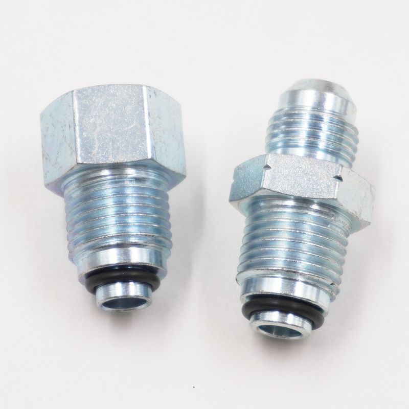 GM Fuel Inection Fuel Filter Adapter Fitting Kit: (Fits G3727 Filter) 16M-1.5 O-Ring X 5/8-18 Female Inverted Flare For 3/8 Steel Tubing  &amp; 16MM-1.5 O-Ring X -6AN Male (2 Steel  Adapter Fittings) - 51