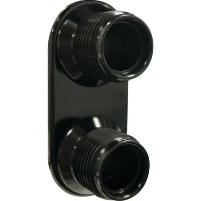 Streamline Black 2-Port Inline Bulkhead #6-#10 - 389602