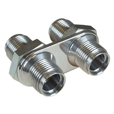 Streamline Polished 2-Port Inline Bulkhead #10-#10 - 382000-MBA