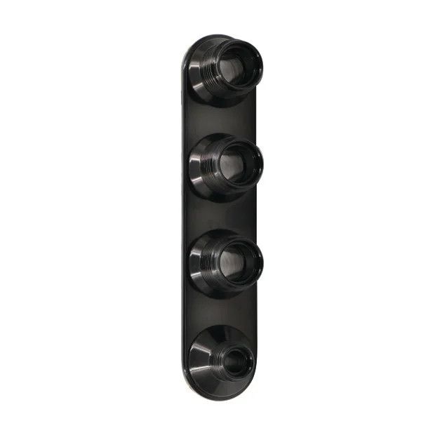 Streamline 4-Way Polished Inline Bulkhead #6-#10 - 389804