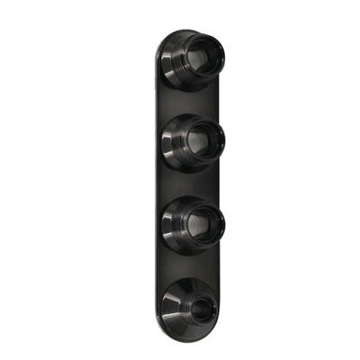 Streamline Black 4-Port Inline Bulkhead #6-#10 - 389804