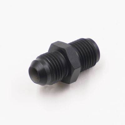 Pure Stealth Power Steering Adapter: 1/2-20 Male Inverted Flare To -6 AN  -  Power Steering Box Fitting - (Steel) - (1 Adapter)  X11760