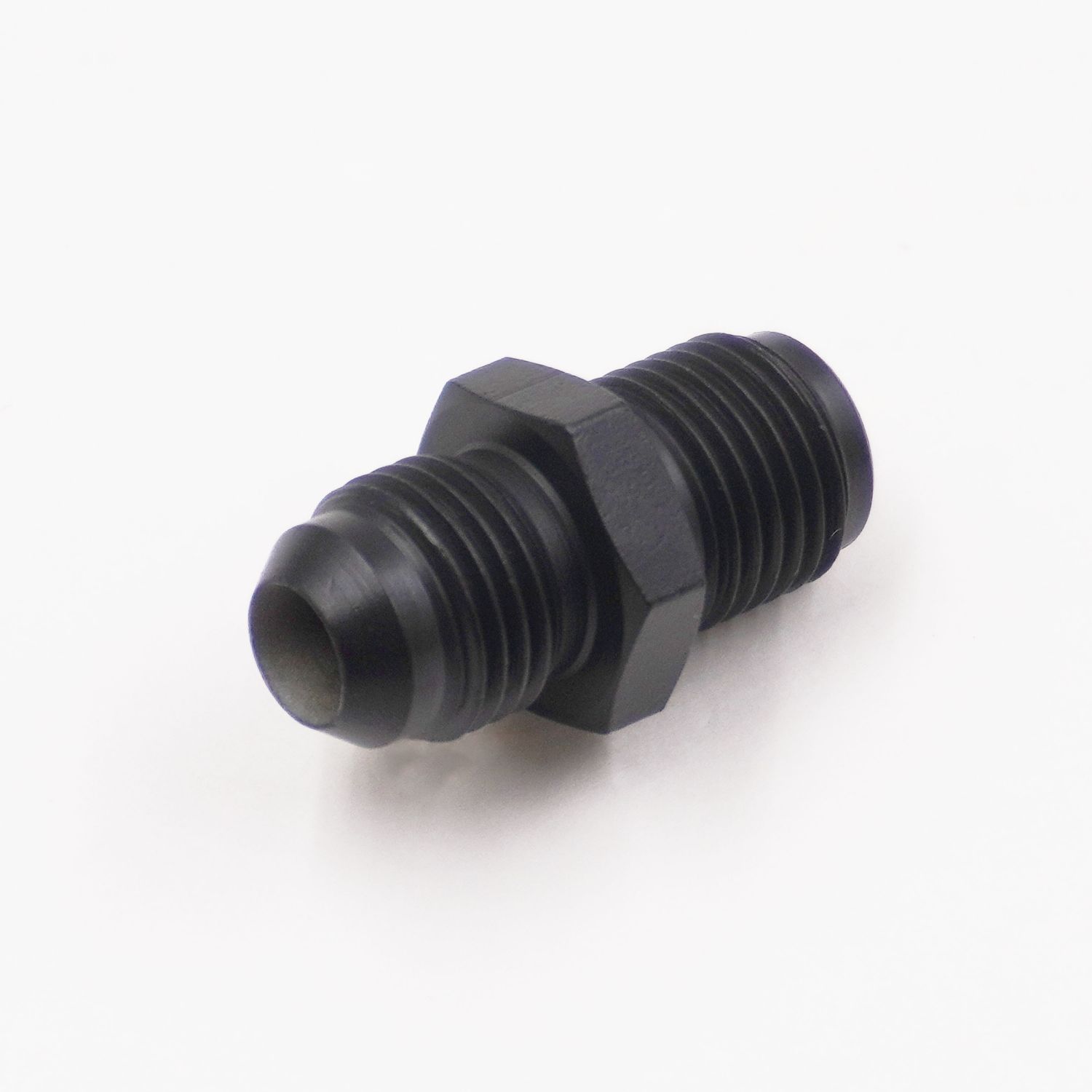 Pure Stealth Power Steering Adapter: 1/2-20 Male Inverted Flare To -6 AN  -  Power Steering Box Fitting - (Steel) - (1 Adapter)  X11760