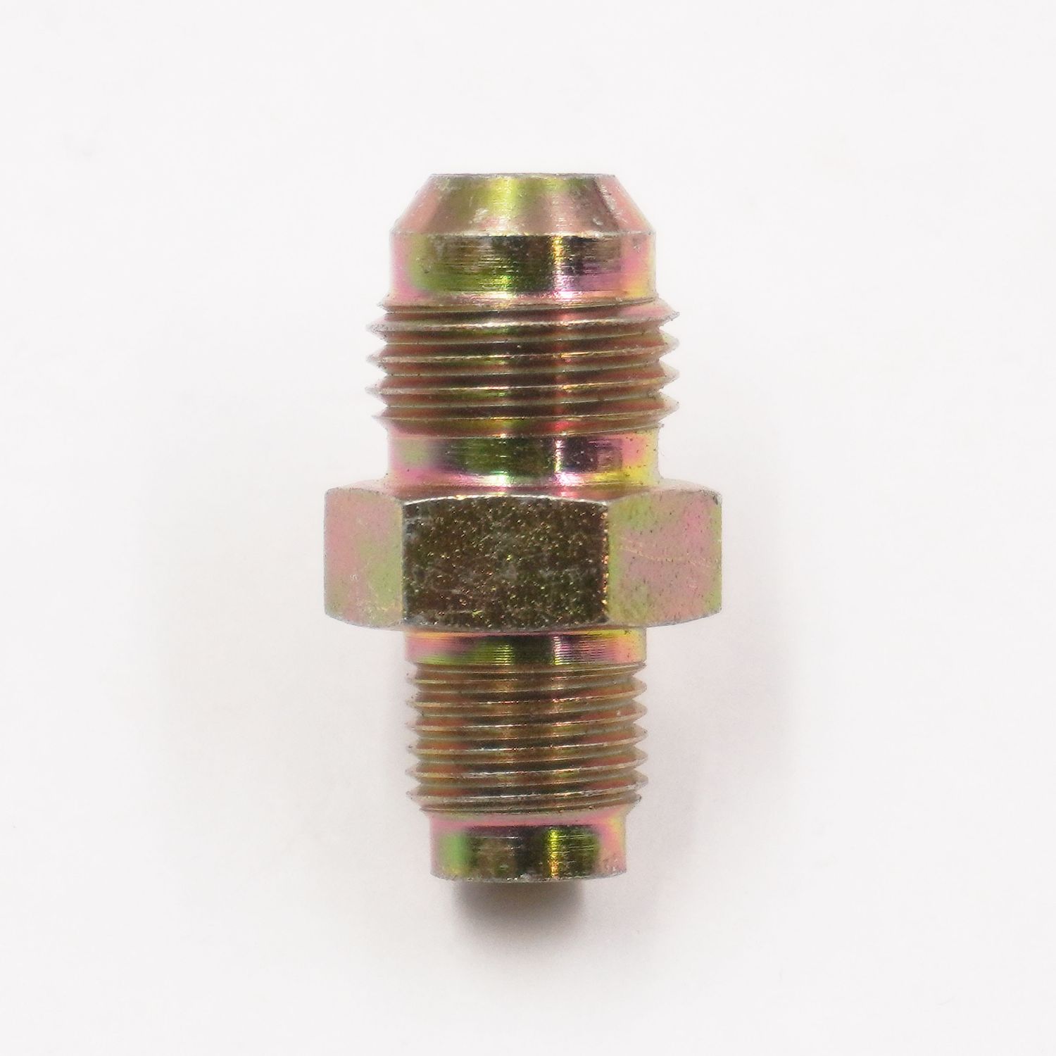Fuel Line Adapter Fitting: 7/16-24 Male Inverted Flare X -6 AN  (Steel) - 5830