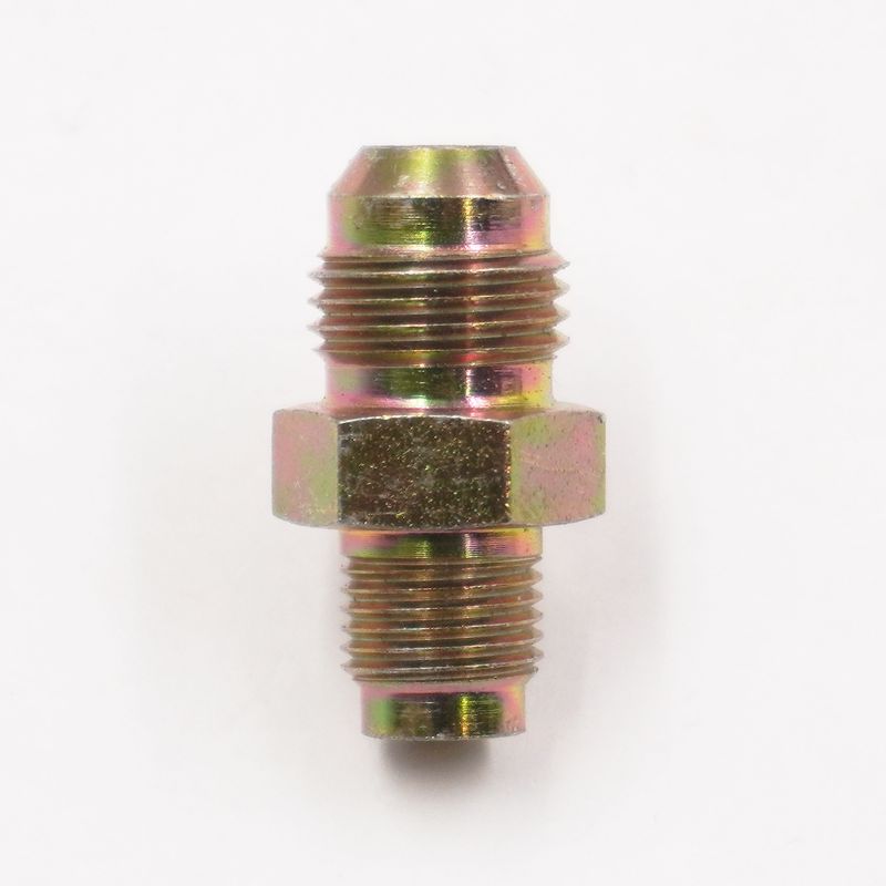 Fuel Line Adapter Fitting: 7/16-24 Male Inverted Flare X -6 AN  (Steel) - 5830