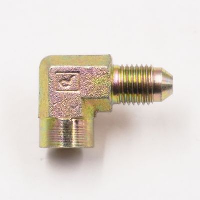 Pressure Gauge Adapter Fitting --4AN  Male x 1/8&quot; NPT Female x 90° - (Steel) - 5380