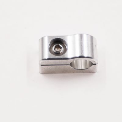 Billet Aluminum Non-Floating Single Line Clamp - .430&quot; - 8104