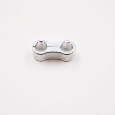 Billet Aluminum Floating Double Line Clamp - .430&quot; x .430&quot; - 8303