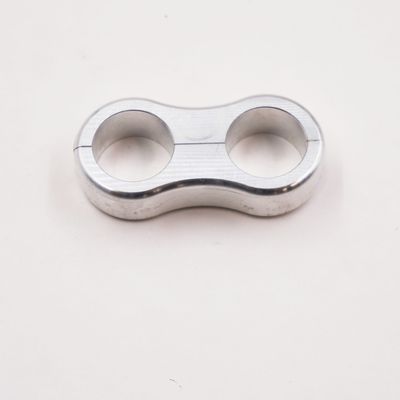 Billet Aluminum Floating Double Line Clamp - .750&quot; x .750&quot; - 8307