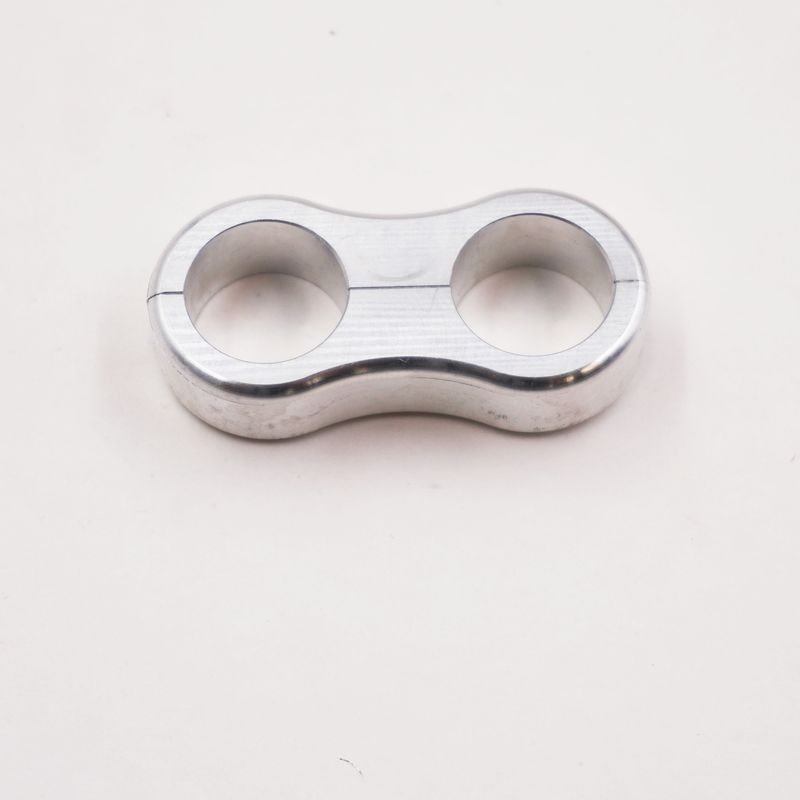 Billet Aluminum Floating Double Line Clamp - .750&quot; x .750&quot; - 8307