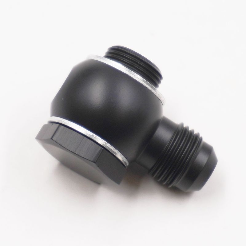 Pure Stealth Carburetor Banjo Fitting Assembly: 9/16-24 x -6AN W/ Crush Washers - X5230