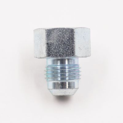 Fuel Line Adapter Fitting: 1/2-20 Female Inverted Flare x -6 AN Male Adapter Fitting - (Steel) - 5895