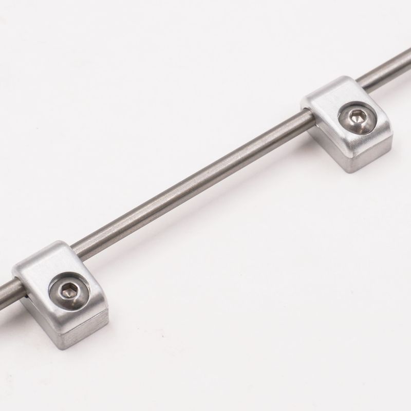 Billet Aluminum Non-Floating Single Line Clamp - .187&quot; - 8101