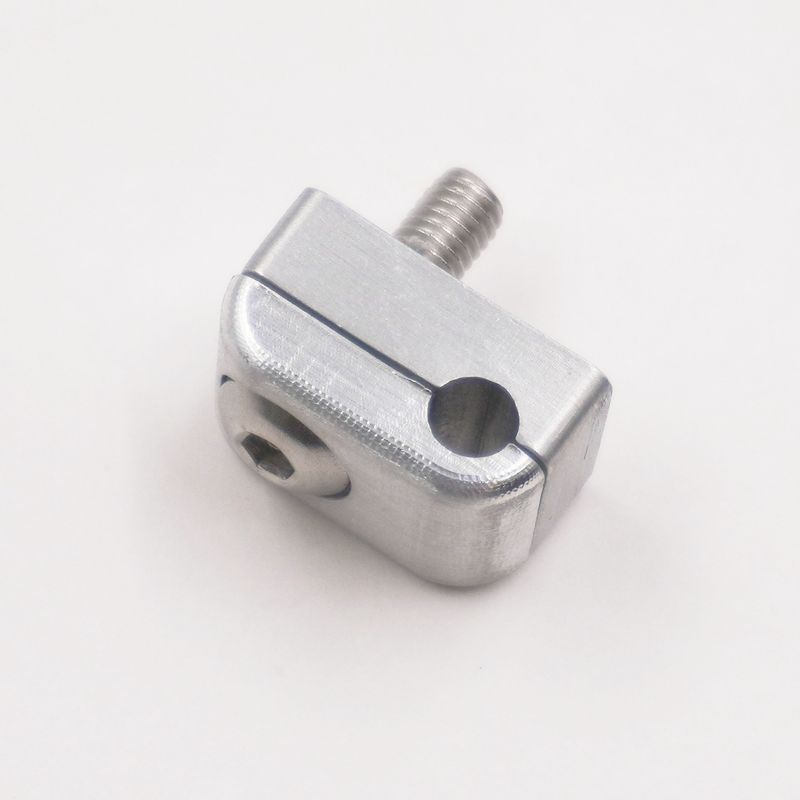 Billet Aluminum Non-Floating Single Line Clamp - .187&quot; - 8101
